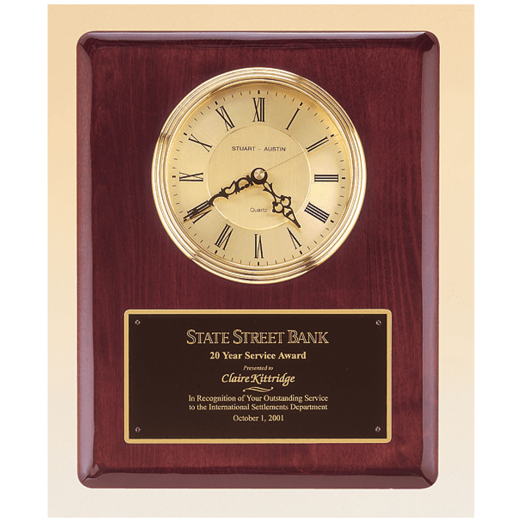 Rosewood Piano Finish Vertical Wall Clock