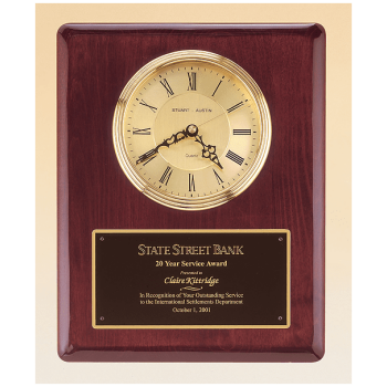 Rosewood Piano Finish Vertical Wall Clock