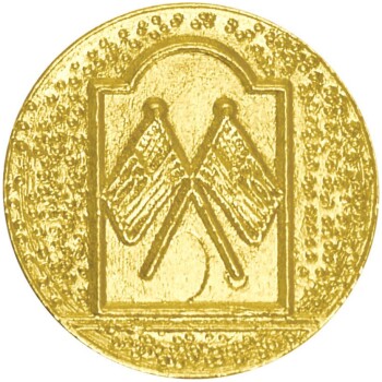 Crossed Flags Chenille Lapel Pin