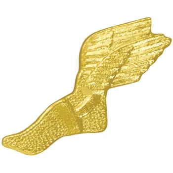 Winged Track Foot Chenille Lapel Pin