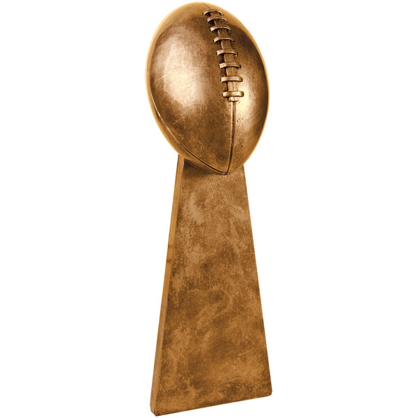 15" Antique Gold Football Resin