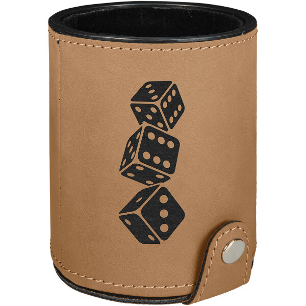 Leatherette Dice Cup Set