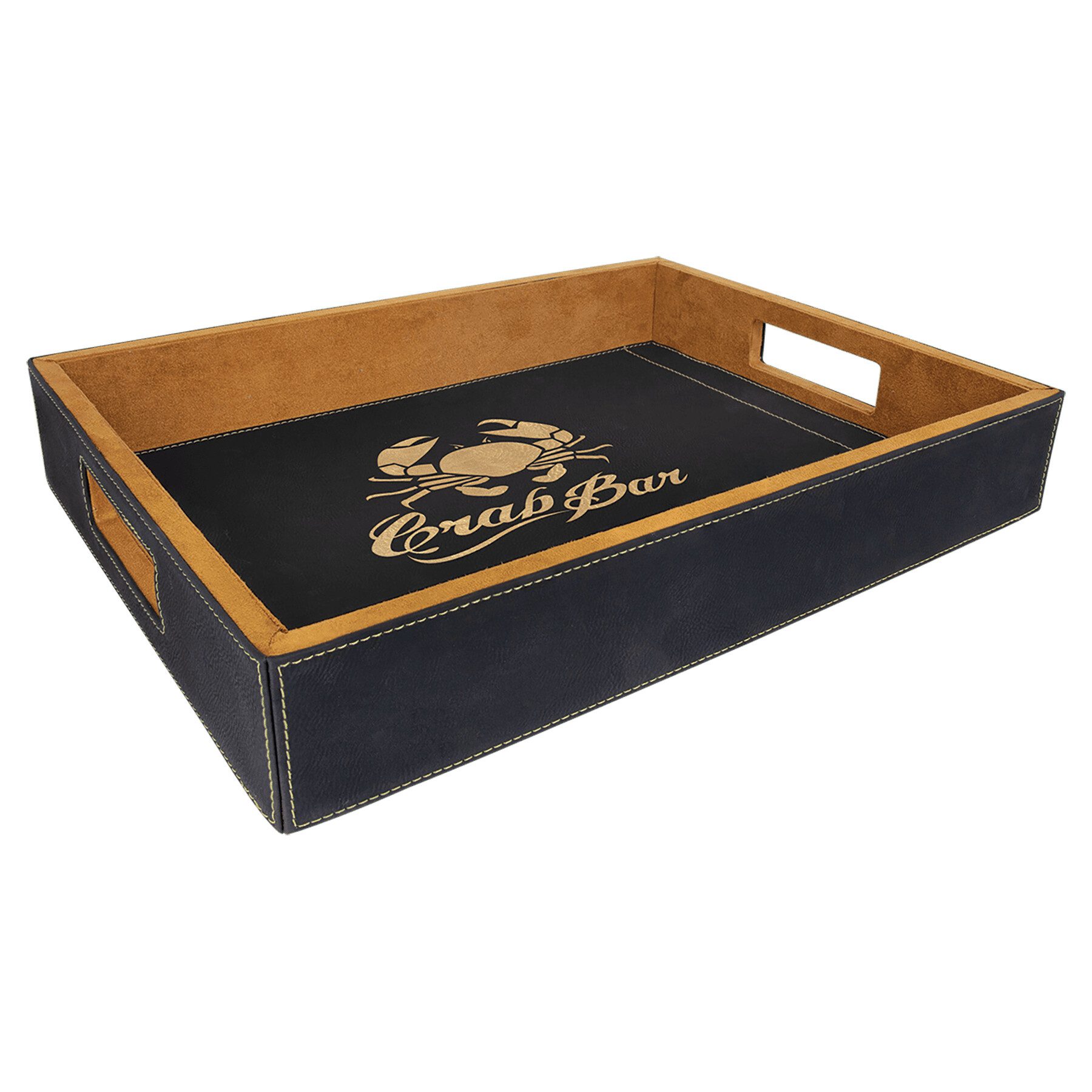 Laserable Leatherette Serving Tray