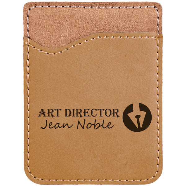 Laserable Leatherette Phone Wallet