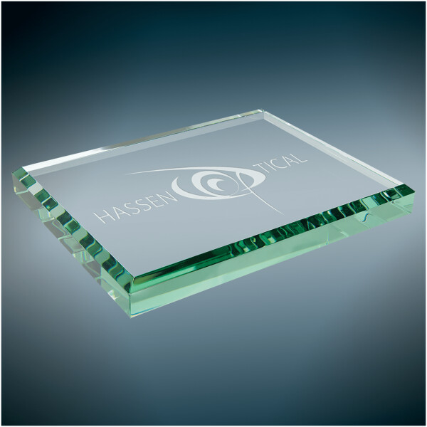 Jade Glass Paperweight