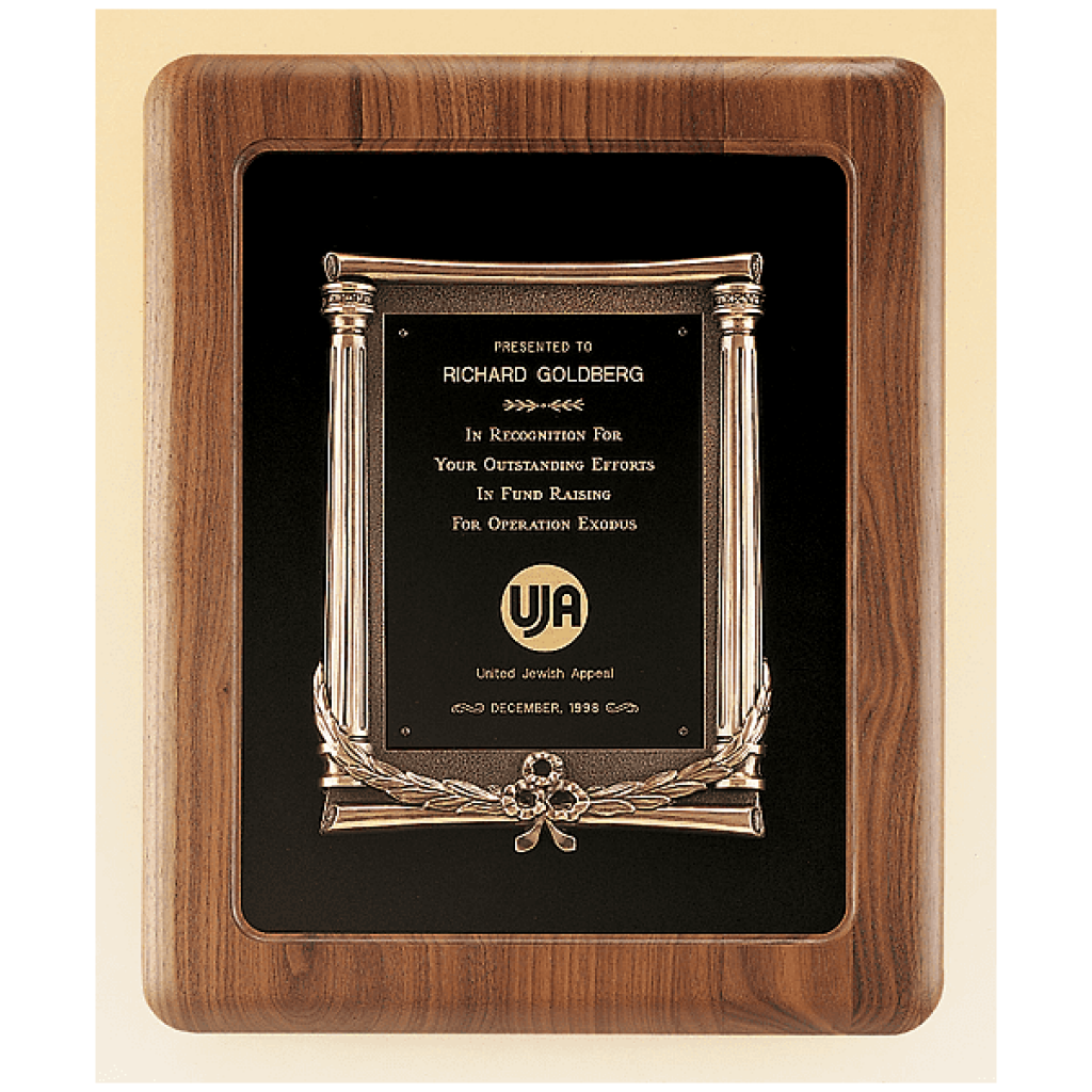 American Walnut Frame with Antique Bronze Casting