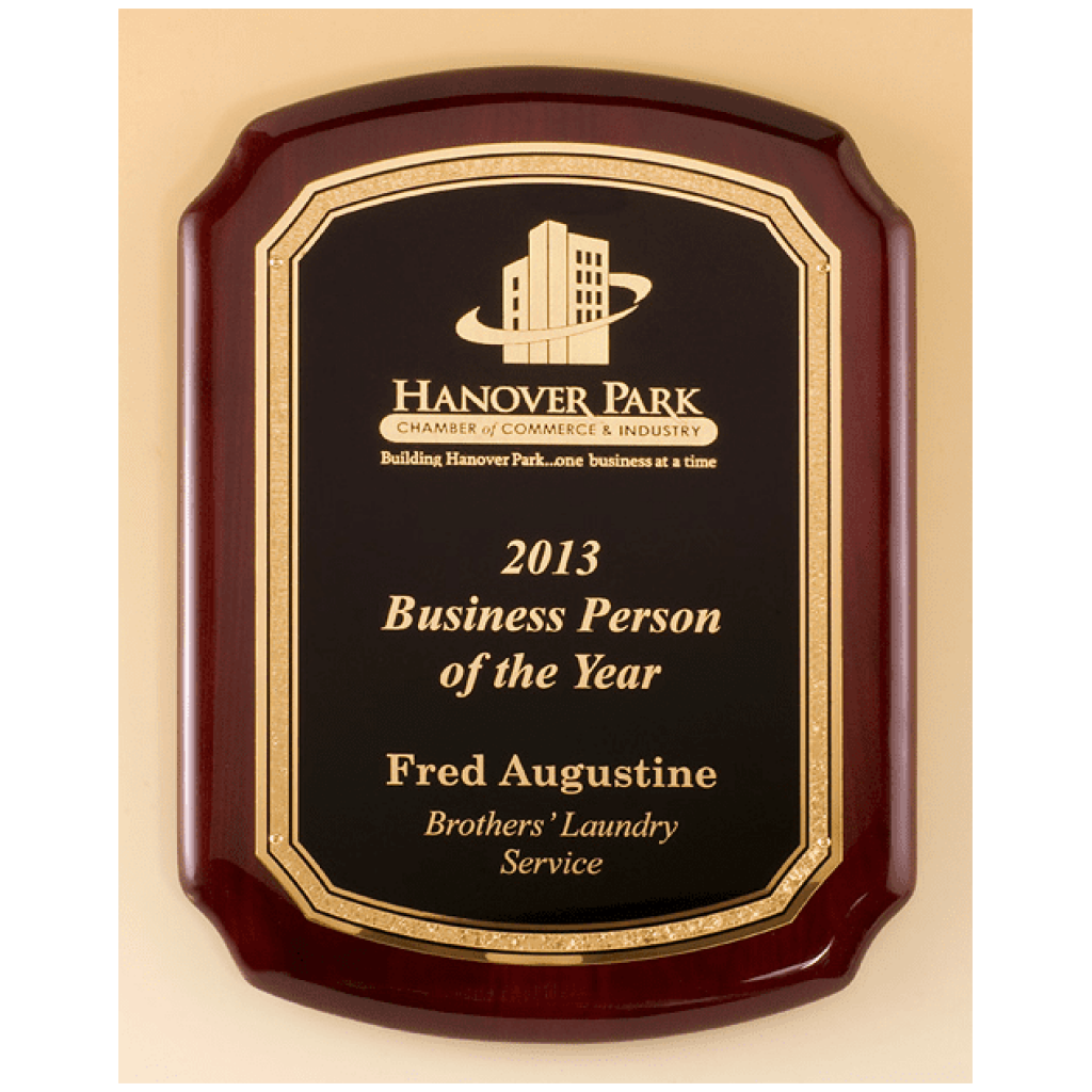 Rosewood Piano Finish Plaque