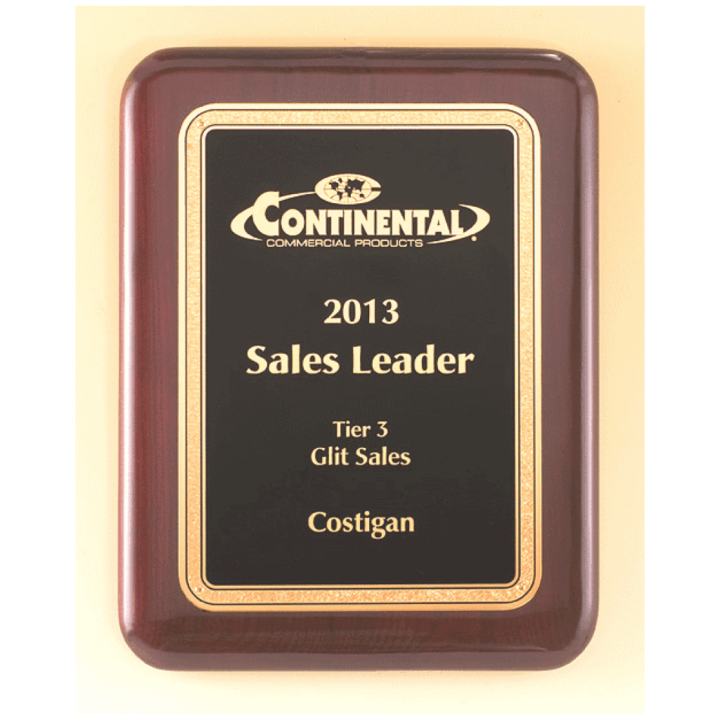 Rosewood Piano Finish Plaque