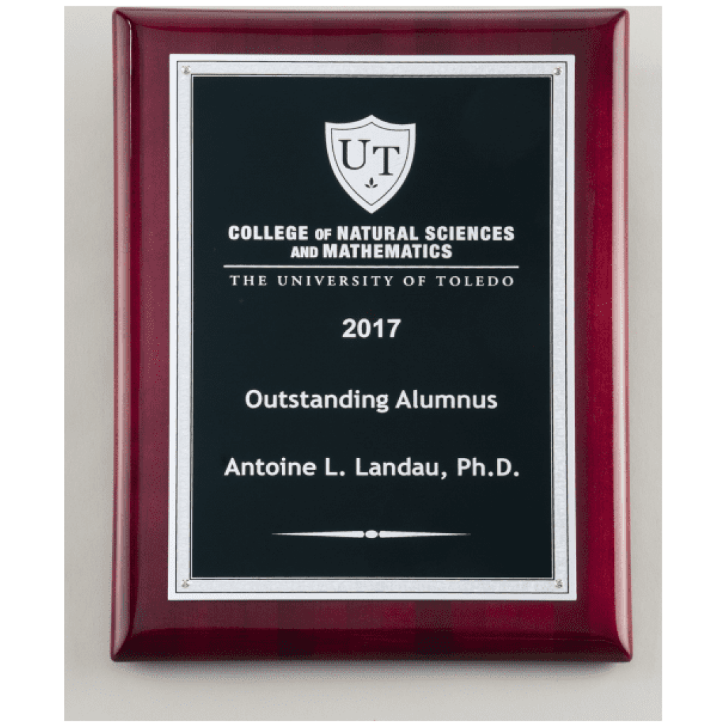Rosewood Piano Finish Plaque