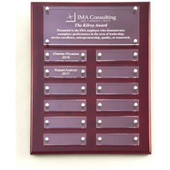 Rosewood High Gloss Perpetual Plaque