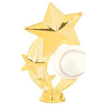 Baseball Softball - 5" Baseball 3-Star Spinning Figure