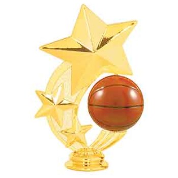Basketball - 5" Basketball 3-Star Spinning Figure