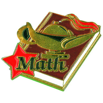 Gold Math Lapel Pin (1-1/4")