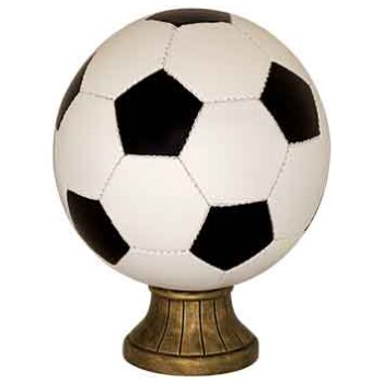 10 1/2" Color Soccer Ball Resin