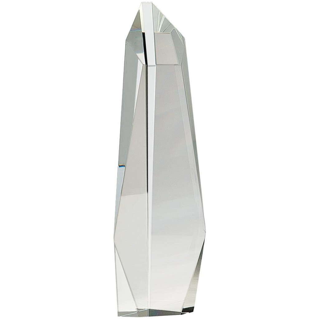 12" Crystal Facet Slant-Top Tower