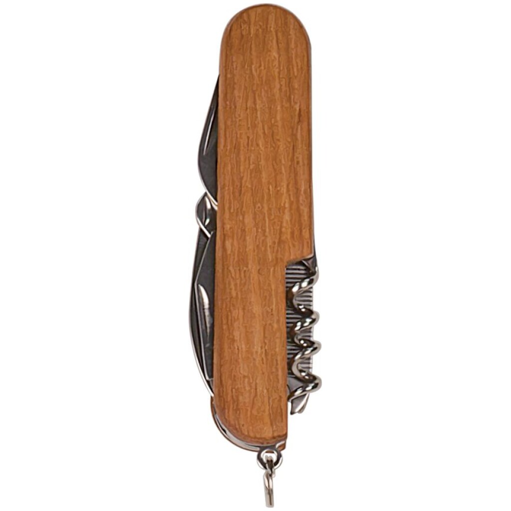 Wooden 8-Function Multi-Tool Pocket Knife