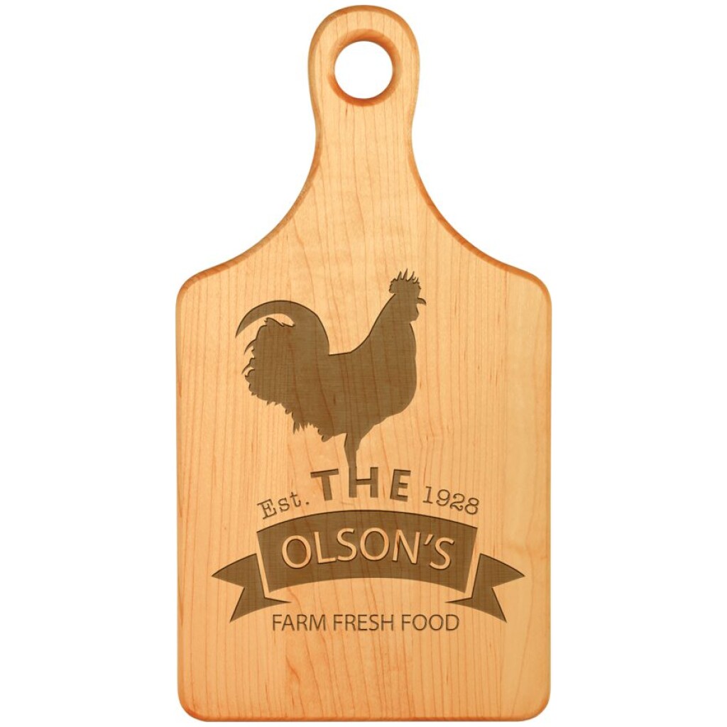 Paddle Shaped Maple Cutting Board