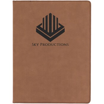 Leatherette Portfolio with Notepad (2 Sizes, 14  Colors)