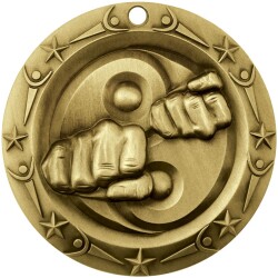 Antique Martial Arts World Class Medallion (3")