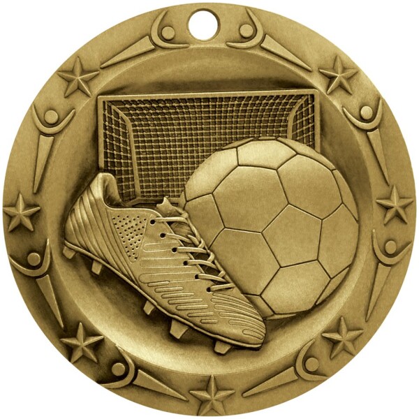 Antique Soccer World Class Medallion (3")