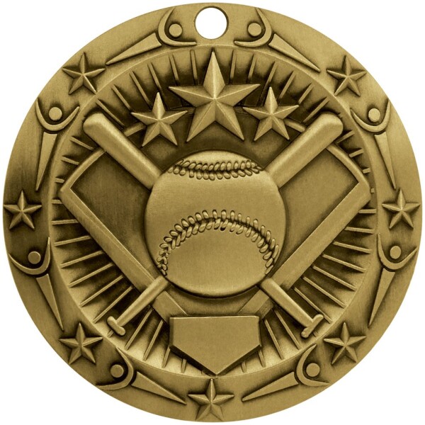 Antique Softball World Class Medallion (3")