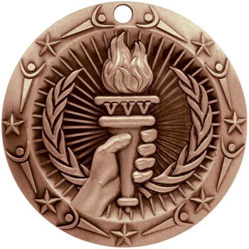 Antique Bronze Victory World Class Medallion (3")