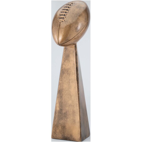 Gold Football On Stand