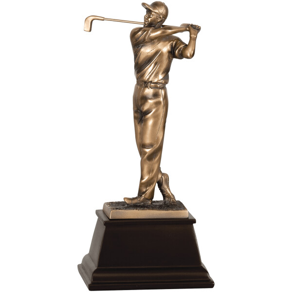 13" Bronze Male Golf Resin Award