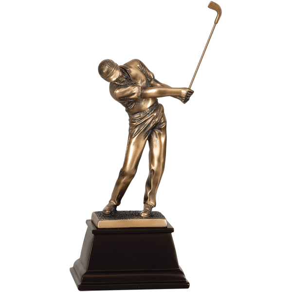 15" Bronze Male Golf Resin Award