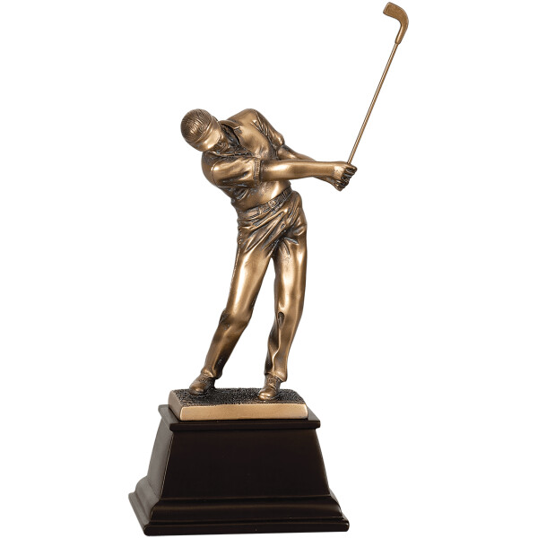 15" Bronze Male Golf Resin Award