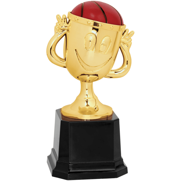 6" Basketball Happy Cup Trophy