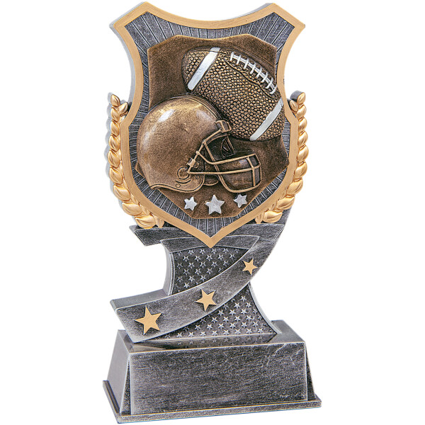 6" Football Shield Award