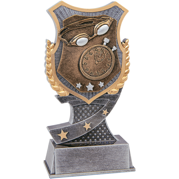 6" Swimming Shield Award
