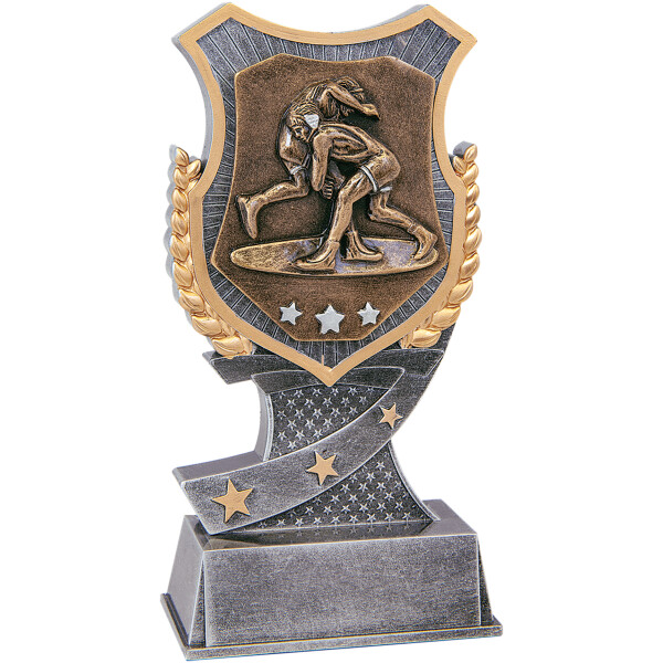 6" Wrestling Shield Award