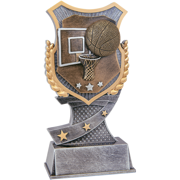 7" Basketball Shield Award