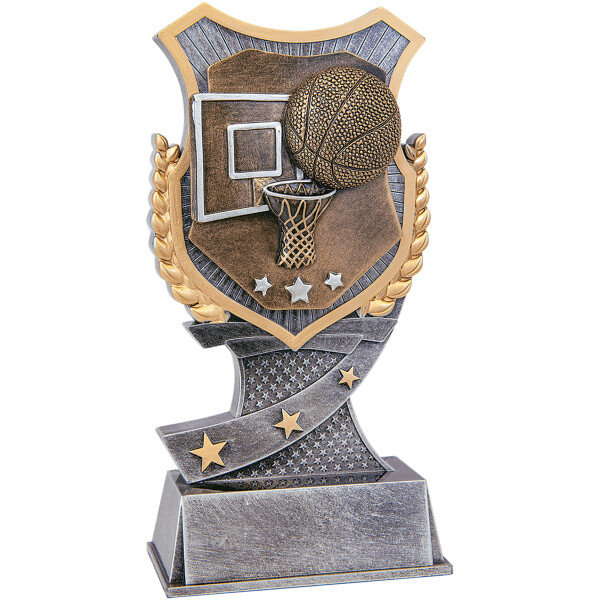 7" Basketball Shield Award