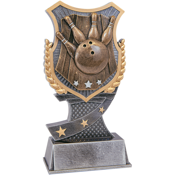 7" Bowling Shield Award