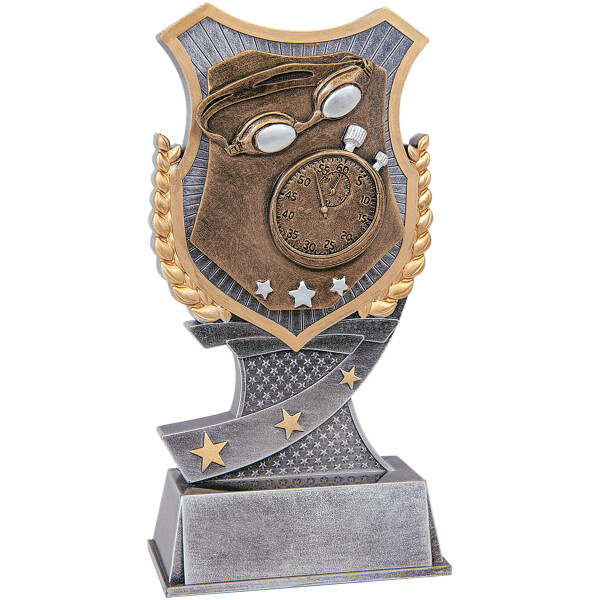 7" Swimming Shield Award